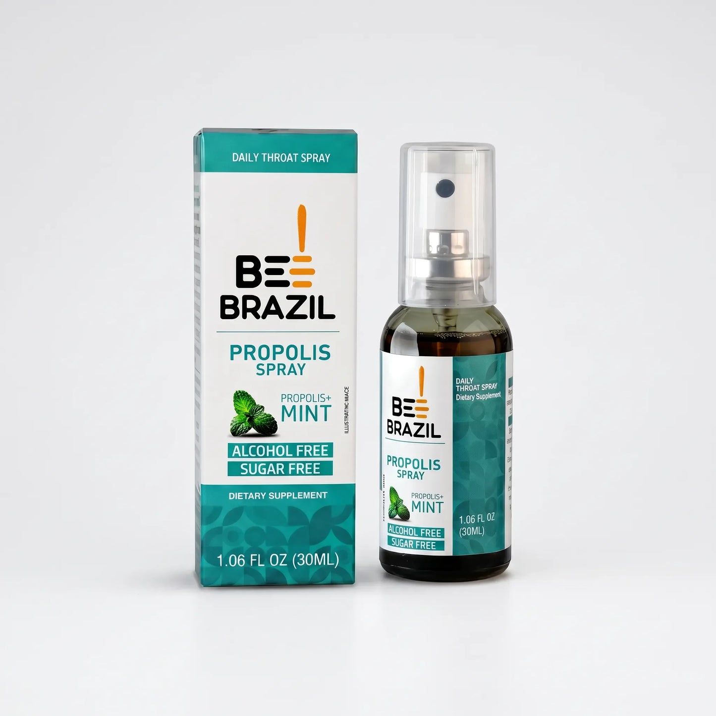 グリーンプロポリススプレー 30ml ミント風味｜栄養補助食品 BeeBrazil